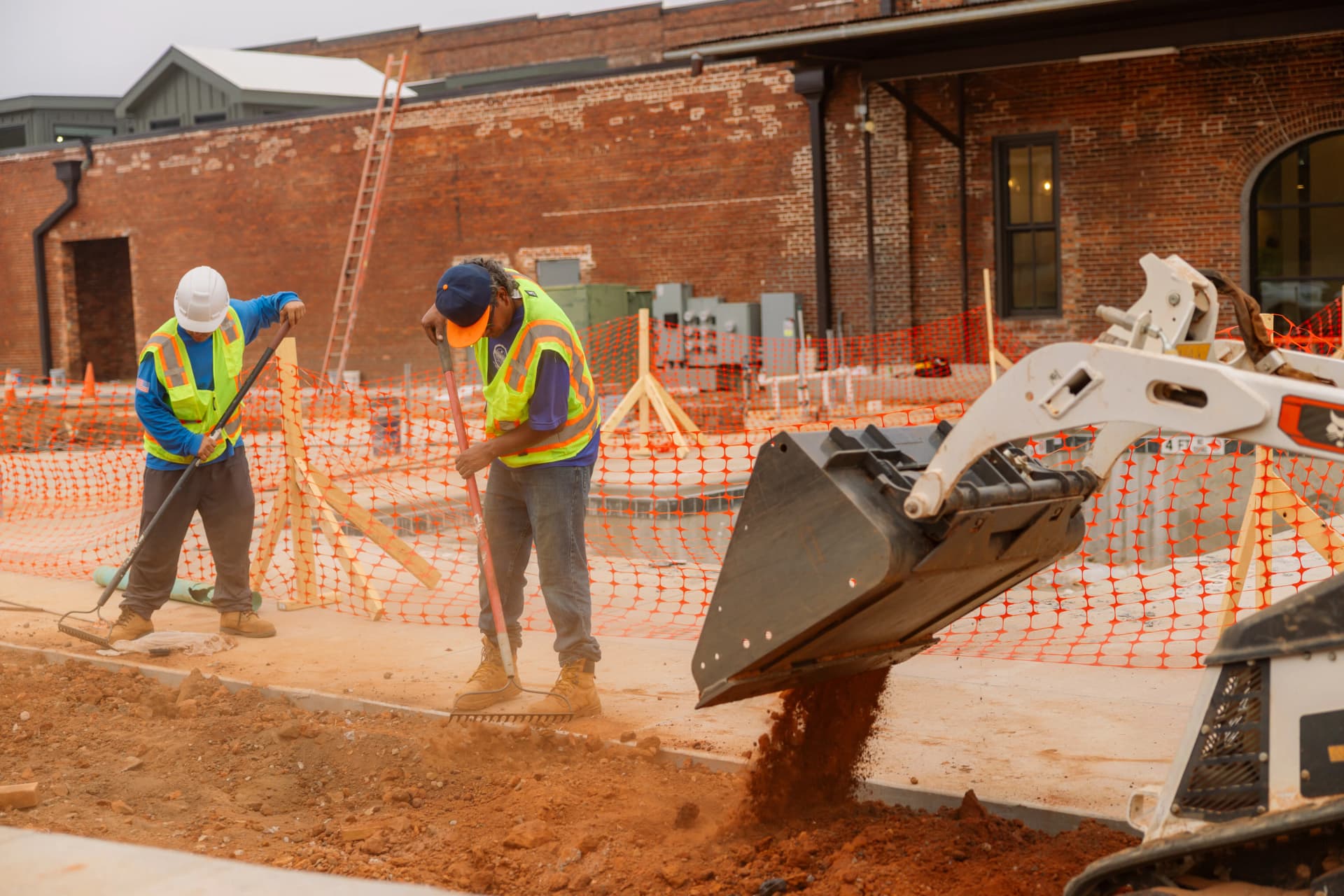 Gallery photos for Commercial Paver Installation Underway in Downtown Macon: Image #2