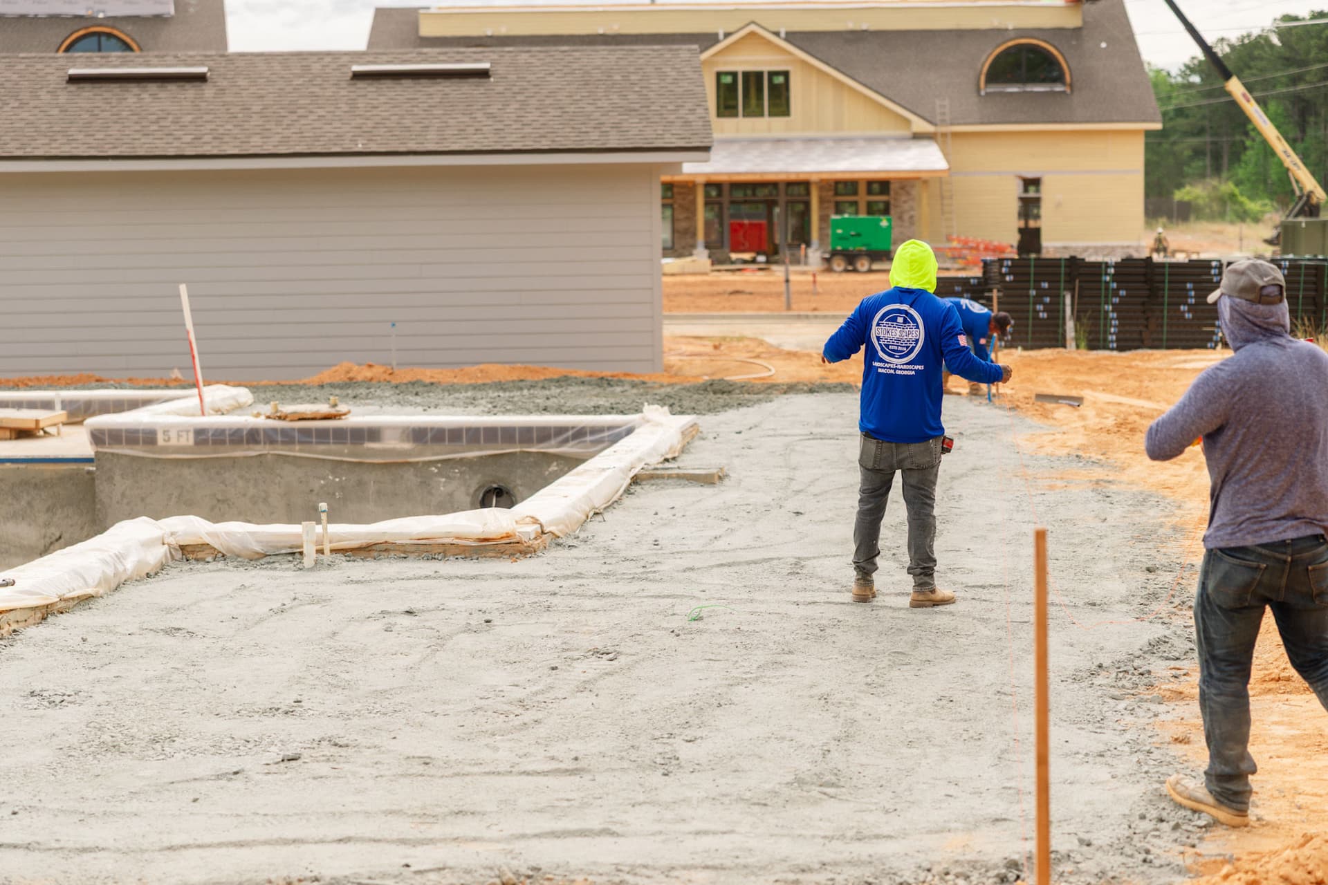 Gallery photos for Multi-Phase Pool Hardscape Groundwork Underway with CKB: Image #2