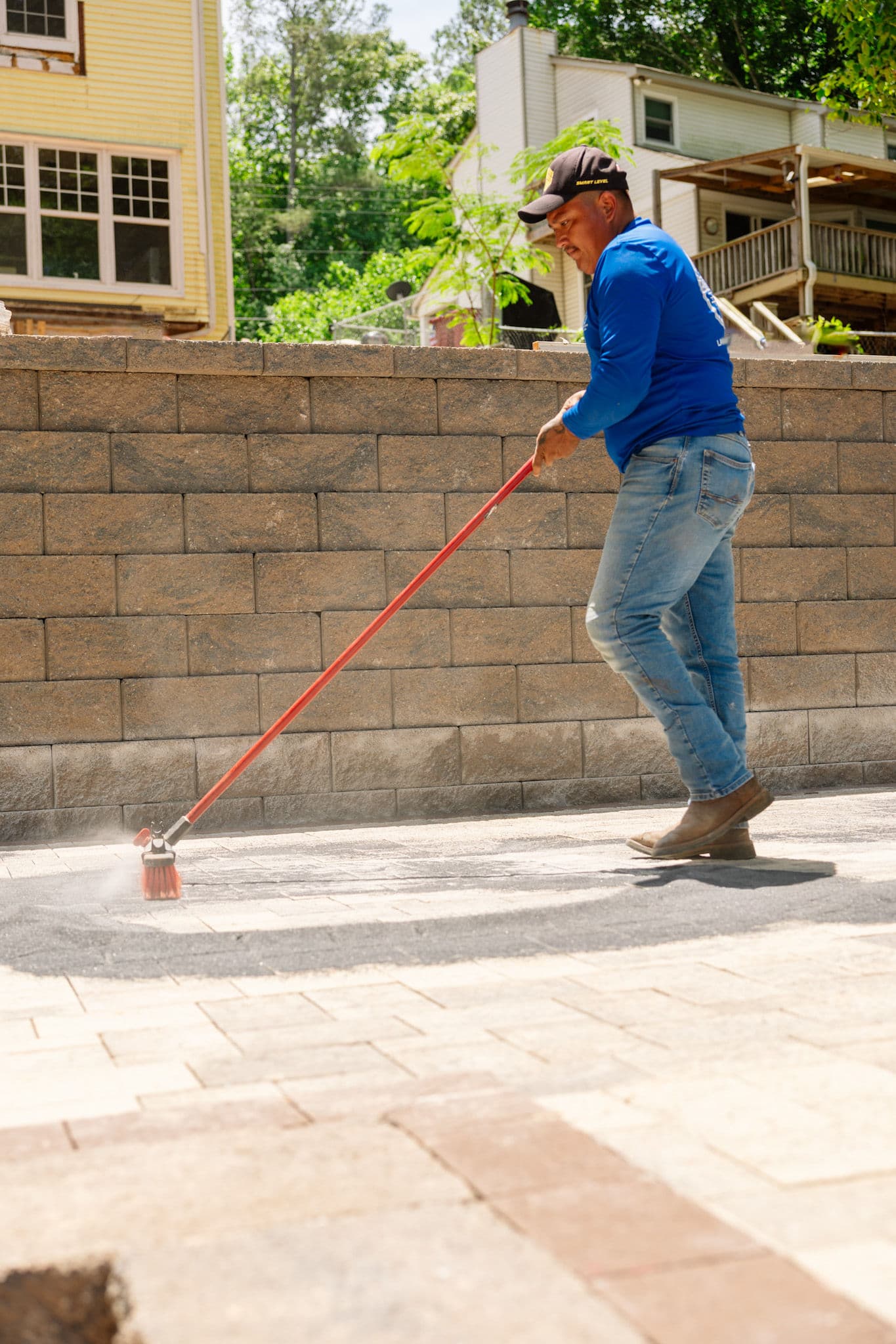 Gallery photos for Tiered Retaining Walls Setting the Stage for a Lakeview Paver Patio: Image #1