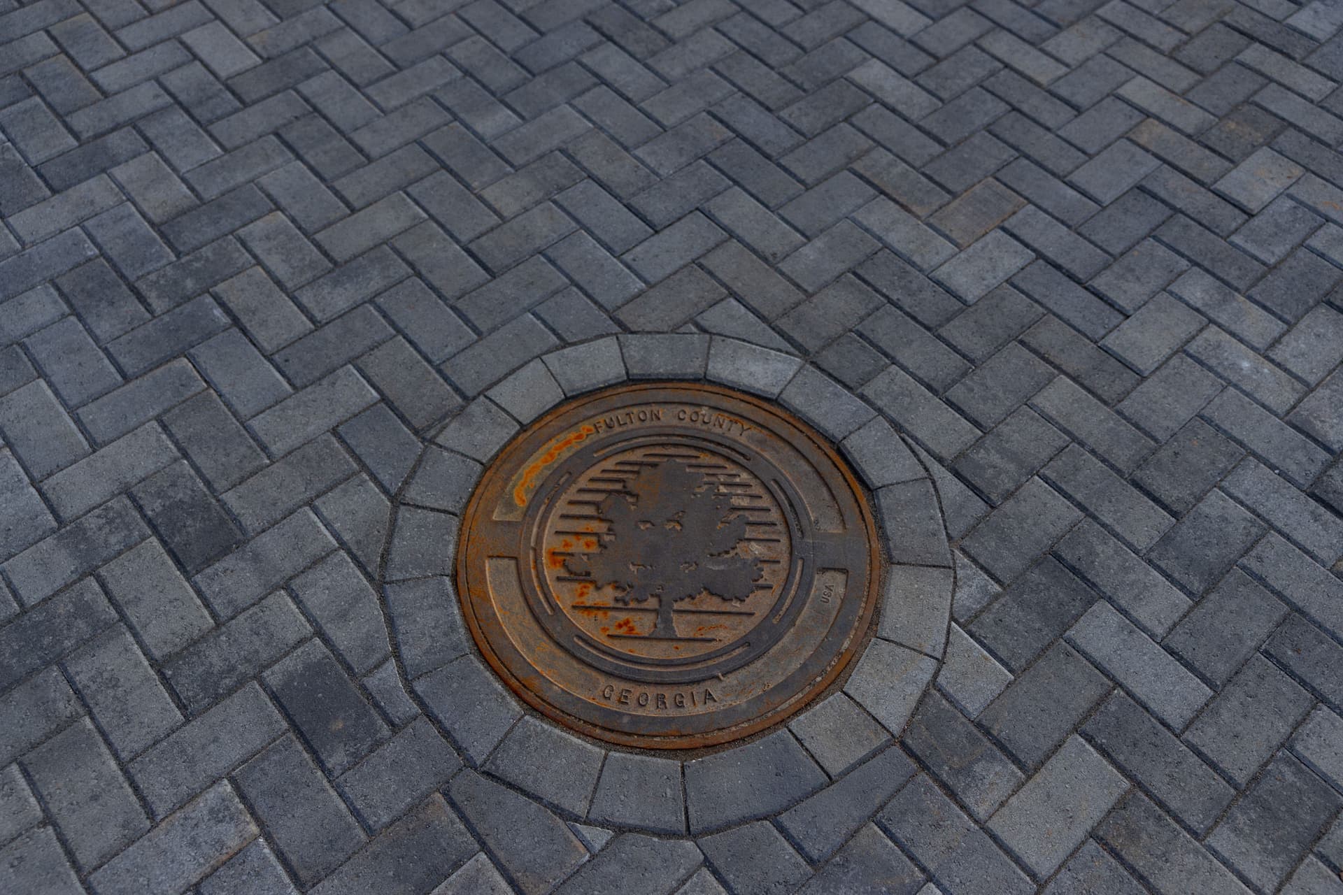 Gallery photos for Herringbone Paver Intersection Install at Fulton County Apartment Complex: Image #3
