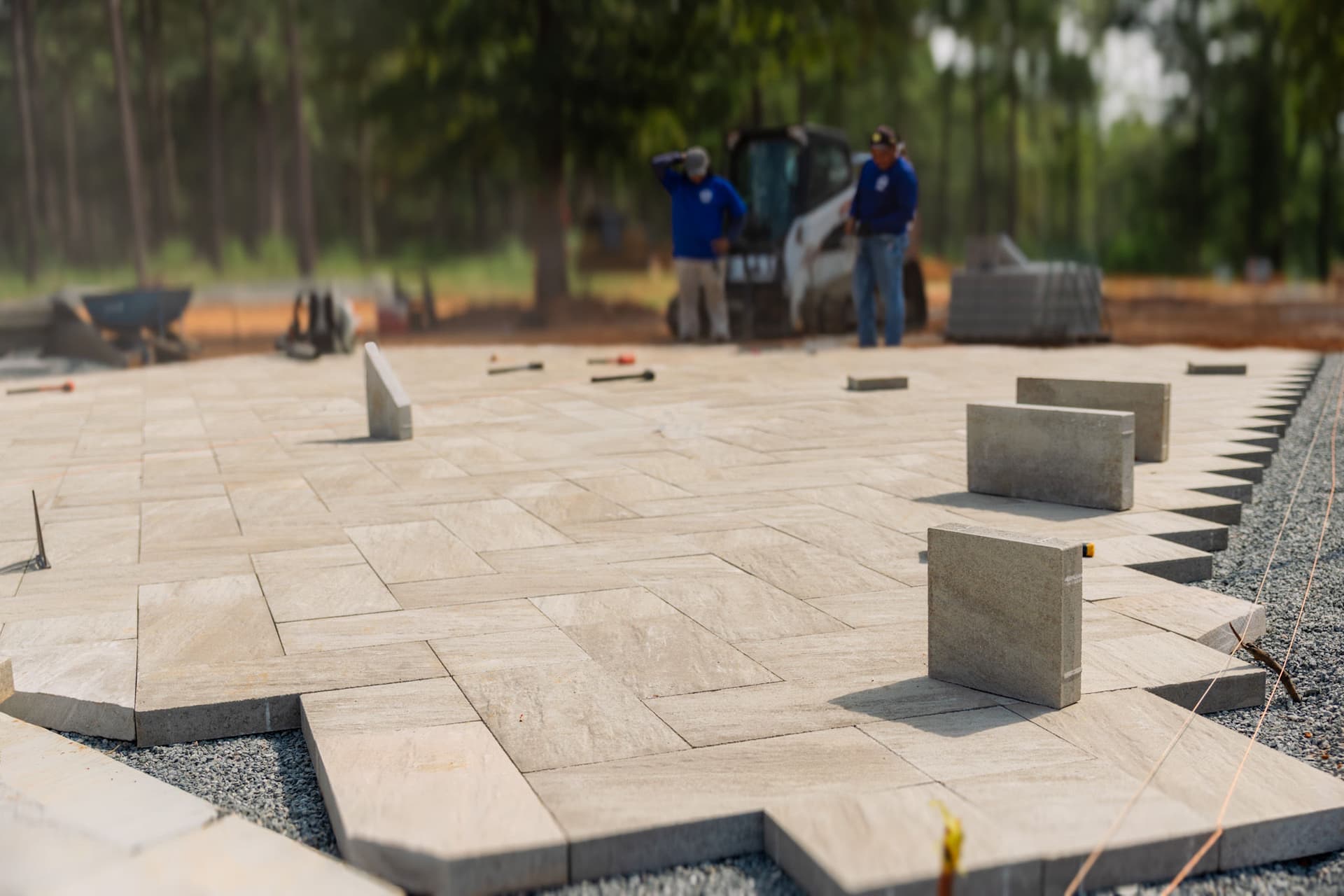 Gallery photos for Paver Driveway Installation for a New Construction Home: Image #3